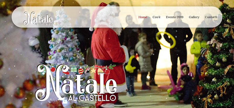 Sito web per Evento: - Maxi Foto in HomePage