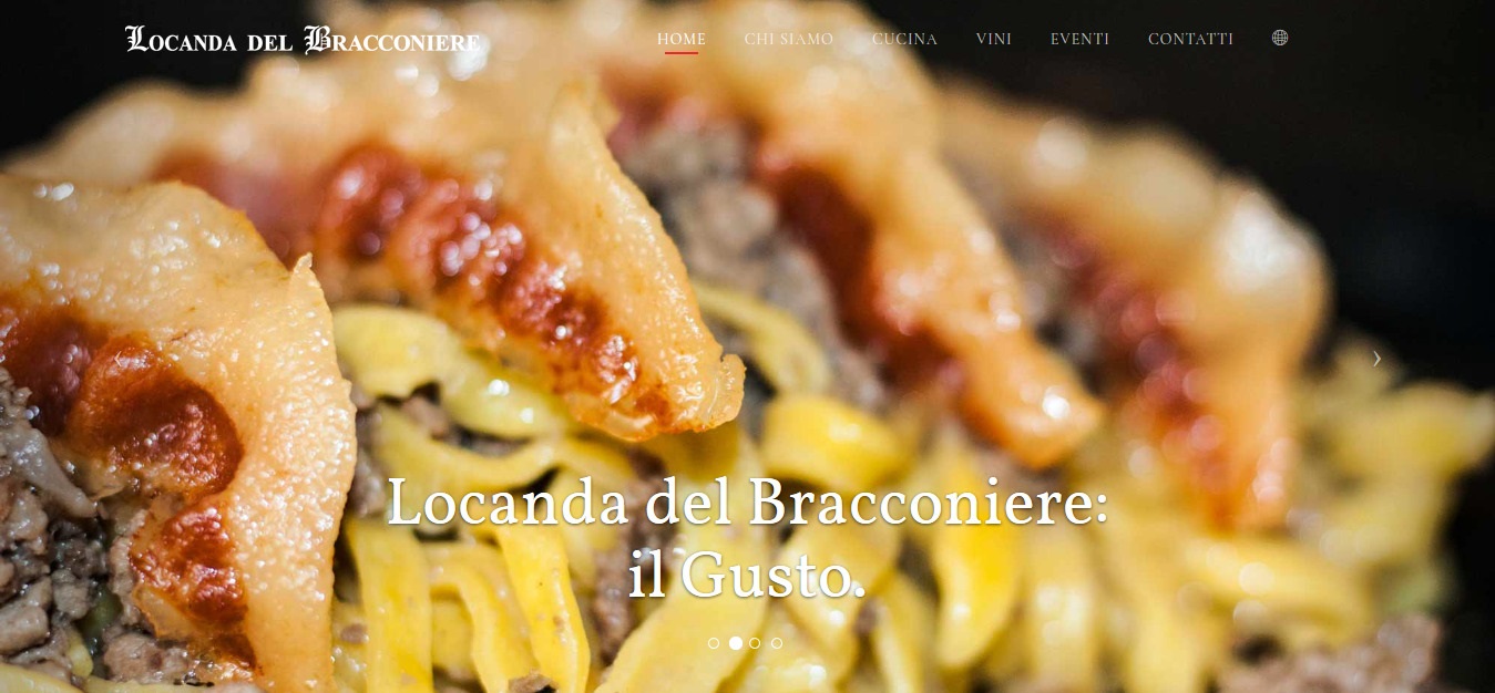 Sito web per Ristorante - Maxi slider in homepage