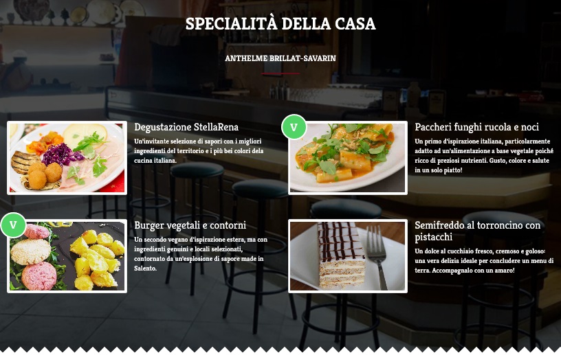 Sito web per Agriturismo - Specialità della casa